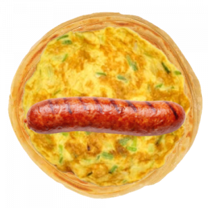 Sausage Omelette Wrap