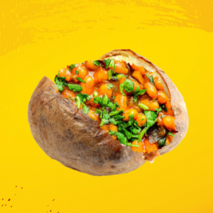 Cheese & Naga Beans Spud